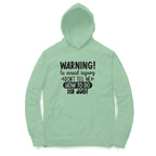 Men's Sarcastic Warning Graphics Printed Hoodies