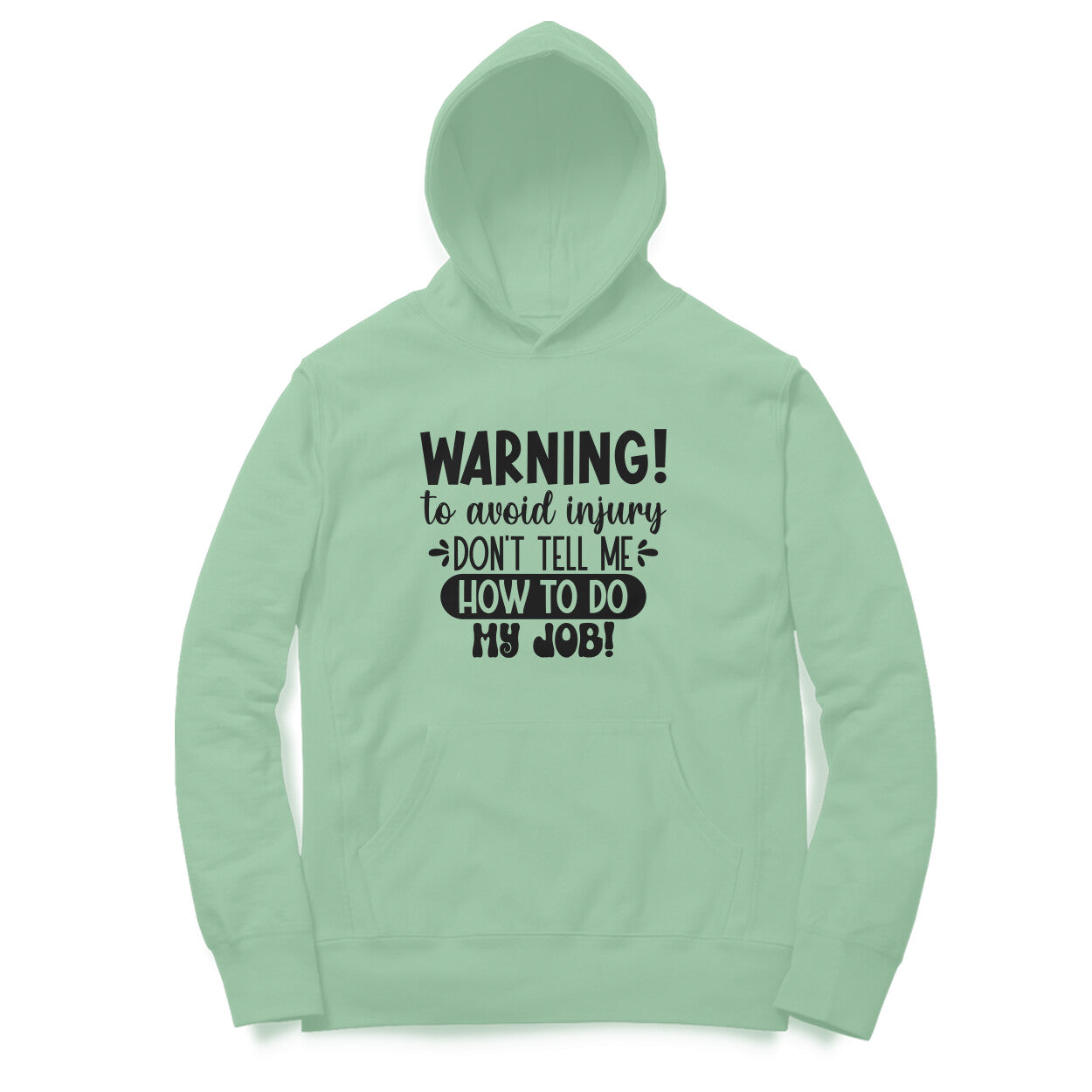 Men's Sarcastic Warning Graphics Printed Hoodies