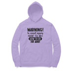 Men's Sarcastic Warning Graphics Printed Hoodies