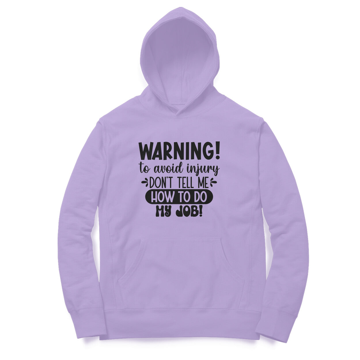 Men's Sarcastic Warning Graphics Printed Hoodies