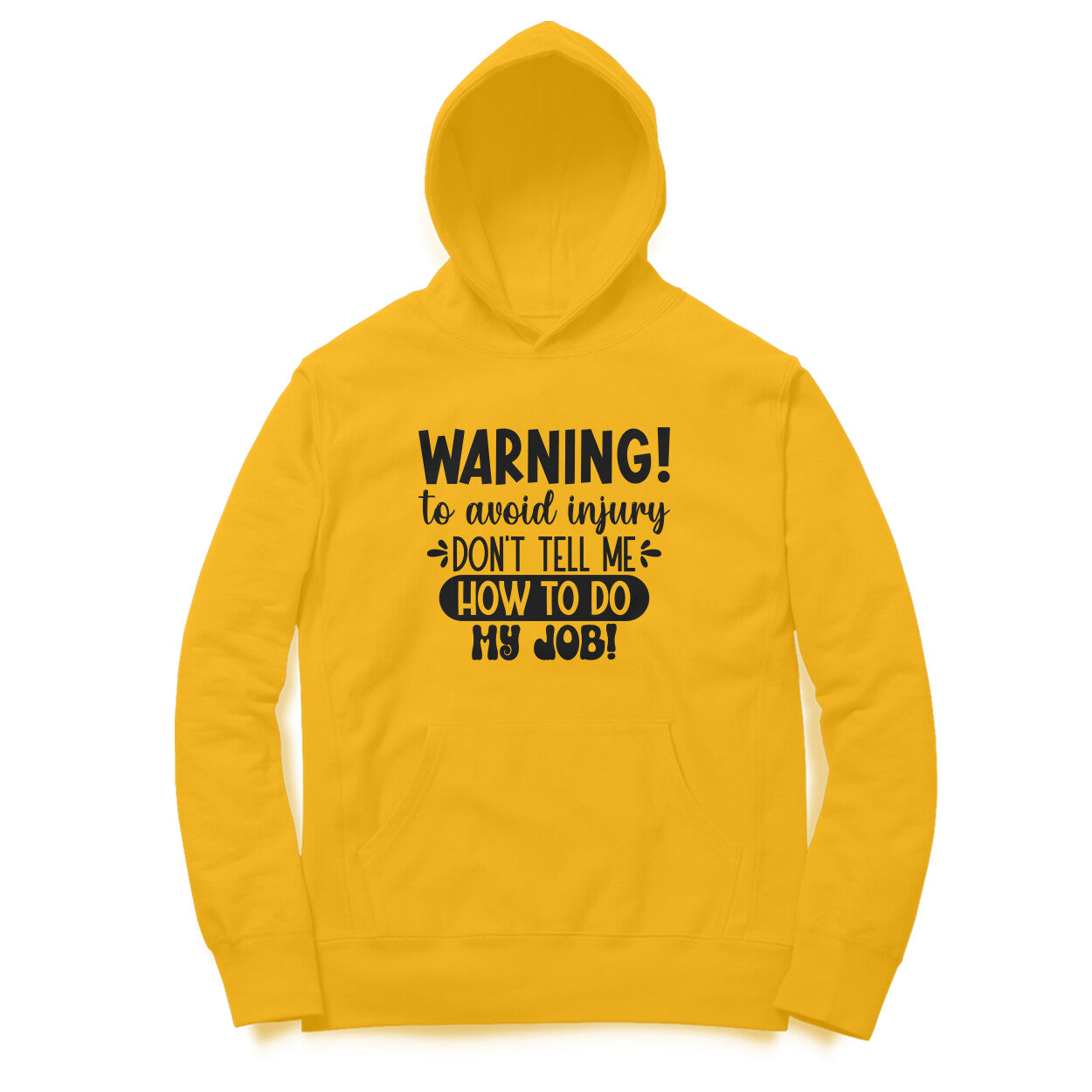 Women's Sarcastic Warning Graphics Printed Hoodies Secondary image