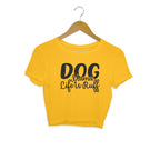 Women's Dog Mamma Life is Rough Graphics Printed Crop Tops