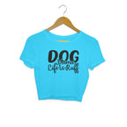 Women's Dog Mamma Life is Rough Graphics Printed Crop Tops