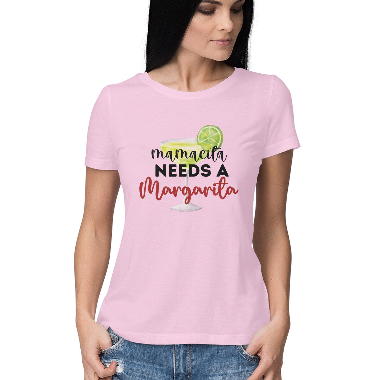 Women's Mama needs Margarita Graphics Printed T-Shirt