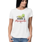 Women's Mama needs Margarita Graphics Printed T-Shirt