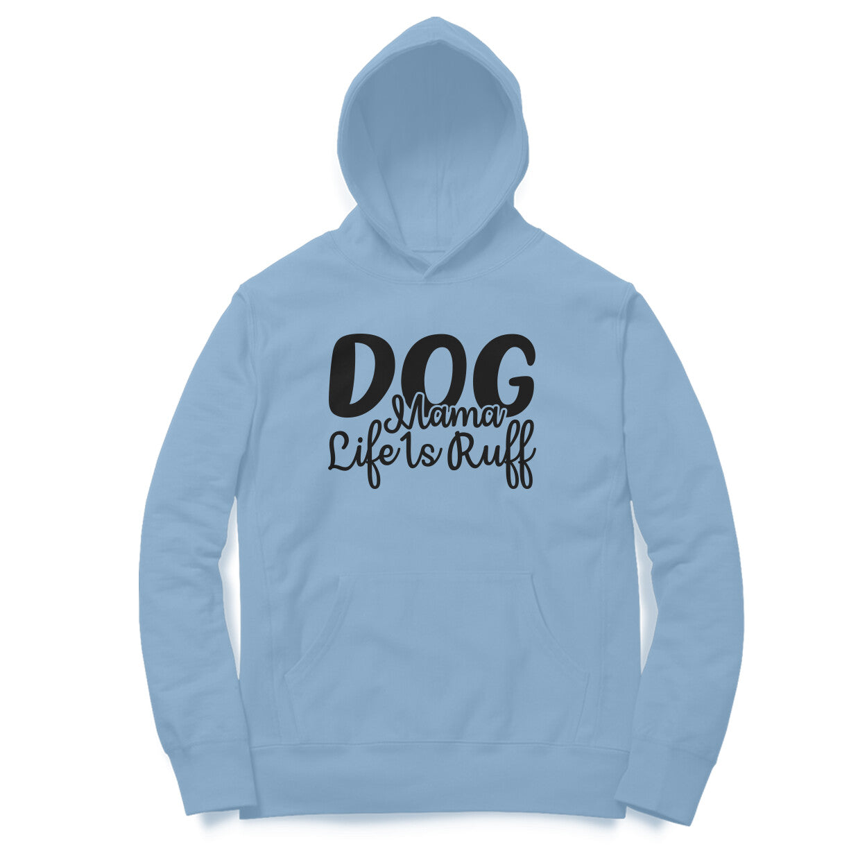 Women's Dog Mamma Life is Rough Graphics Printed Hoodies Secondary image
