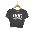 Women's Dog Mamma Life is Rough Graphics Printed Crop Tops