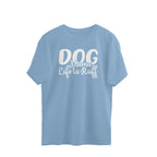 Women's Dog Mamma Life is Rough Graphics Printed Oversized T-Shirt