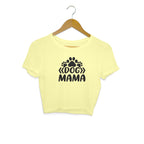 Women's Dog Mama Graphics Printed Crop Tops