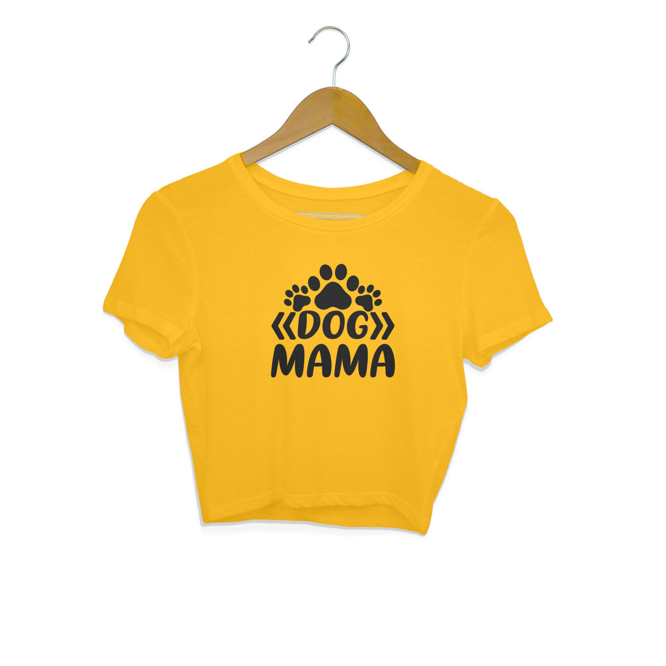 Women's Dog Mama Graphics Printed Crop Tops