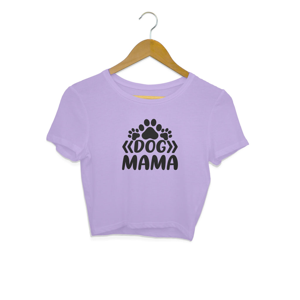 Women's Dog Mama Graphics Printed Crop Tops