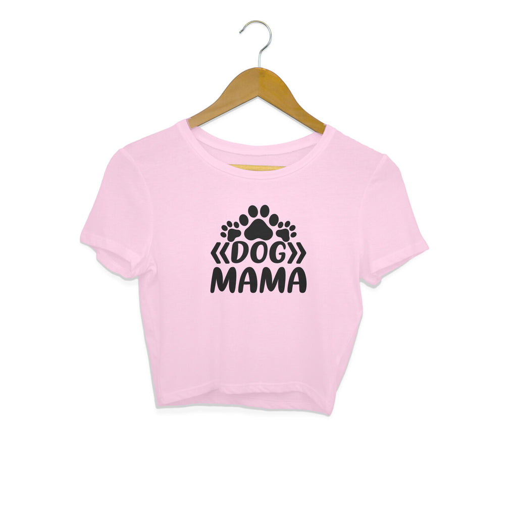 Women's Dog Mama Graphics Printed Crop Tops
