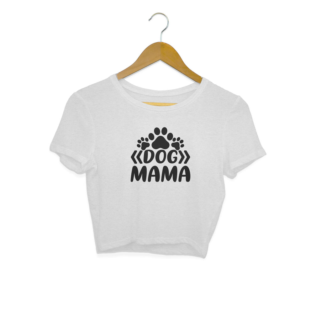 Women's Dog Mama Graphics Printed Crop Tops