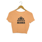 Women's Dog Mama Graphics Printed Crop Tops