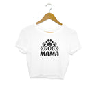 Women's Dog Mama Graphics Printed Crop Tops