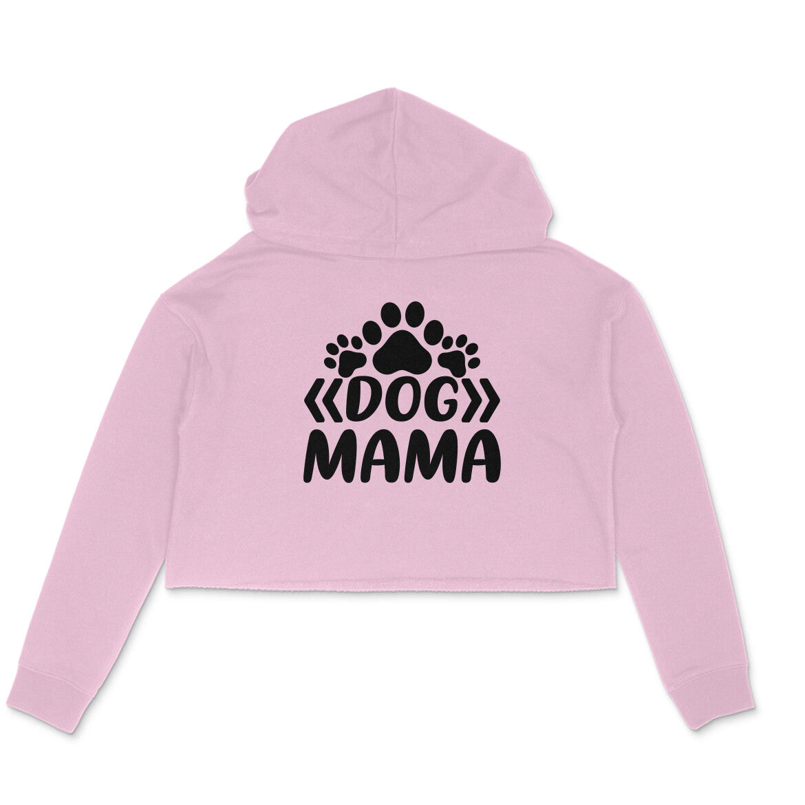 Women's Dog Mama Graphics Printed Crop Hoodies Main image