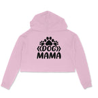 Women's Dog Mama Graphics Printed Crop Hoodies