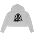 Women's Dog Mama Graphics Printed Crop Hoodies