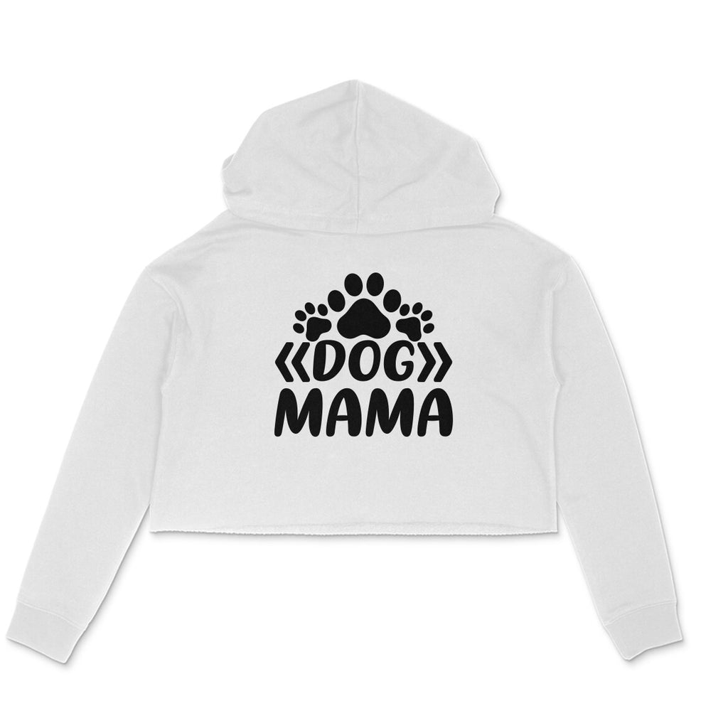 Women's Dog Mama Graphics Printed Crop Hoodies