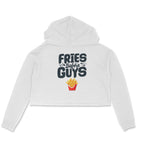 Women's Fries Before Guys Graphics Printed Crop Hoodies