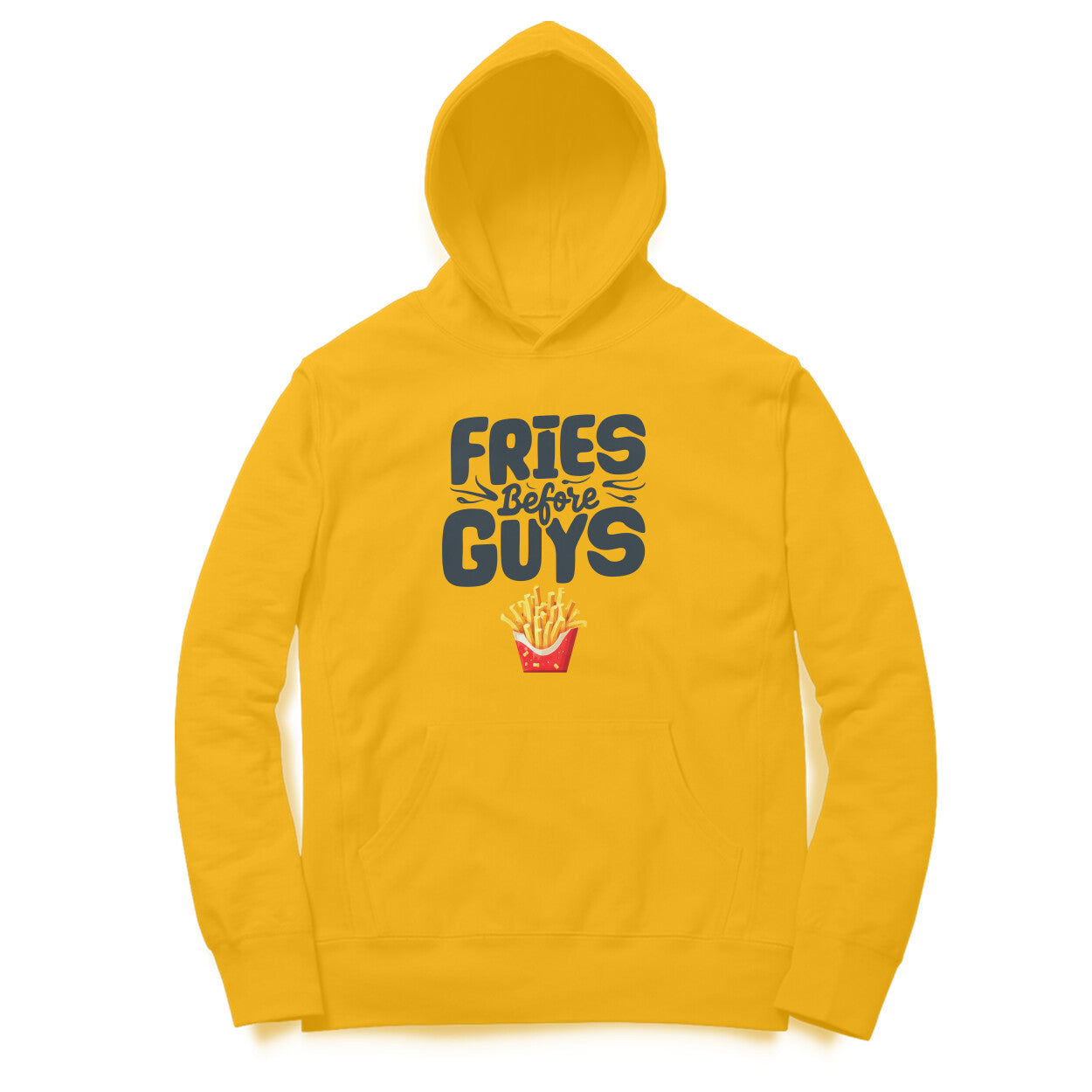 Women's Fries Before Guys Graphics Printed Hoodies Secondary image