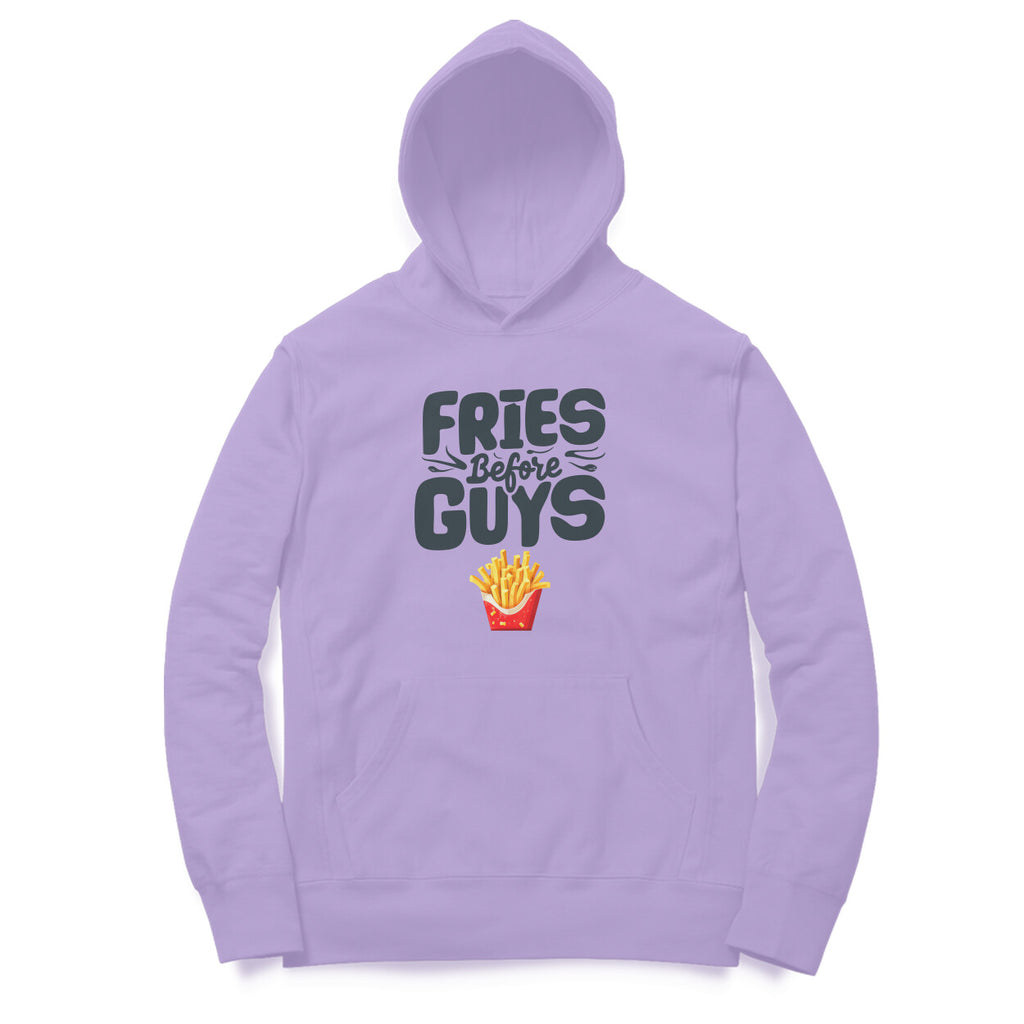 Women's Fries Before Guys Graphics Printed Hoodies