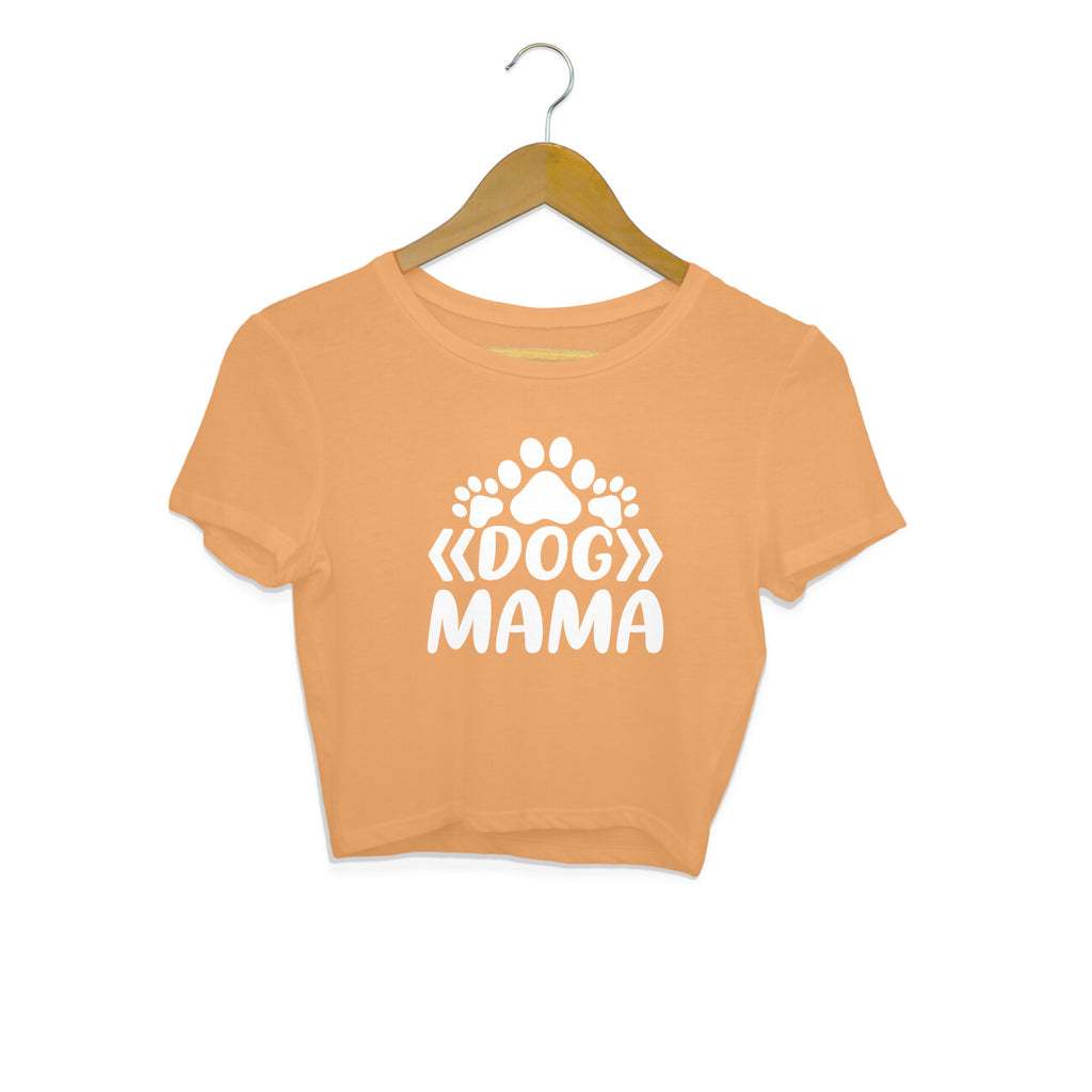 Women's Dog Mama Graphics Printed Crop Tops