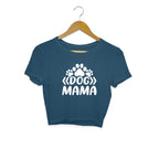Women's Dog Mama Graphics Printed Crop Tops
