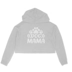Women's Dog Mama Graphics Printed Crop Hoodies