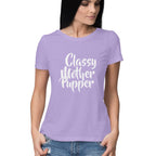 Women's Classy Mother Pupper Graphics Printed T-Shirt