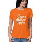 Women's Classy Mother Pupper Graphics Printed T-Shirt