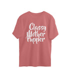 Women's Classy Mother Pupper Graphics Printed Oversized T-Shirt