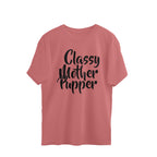 Women's Classy Mother Pupper Graphics Printed Oversized T-Shirt