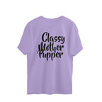 Women's Classy Mother Pupper Graphics Printed Oversized T-Shirt