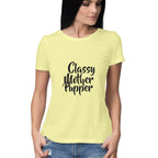 Women's Classy Mother Pupper Graphics Printed T-Shirt