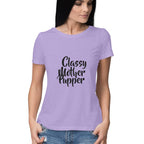Women's Classy Mother Pupper Graphics Printed T-Shirt