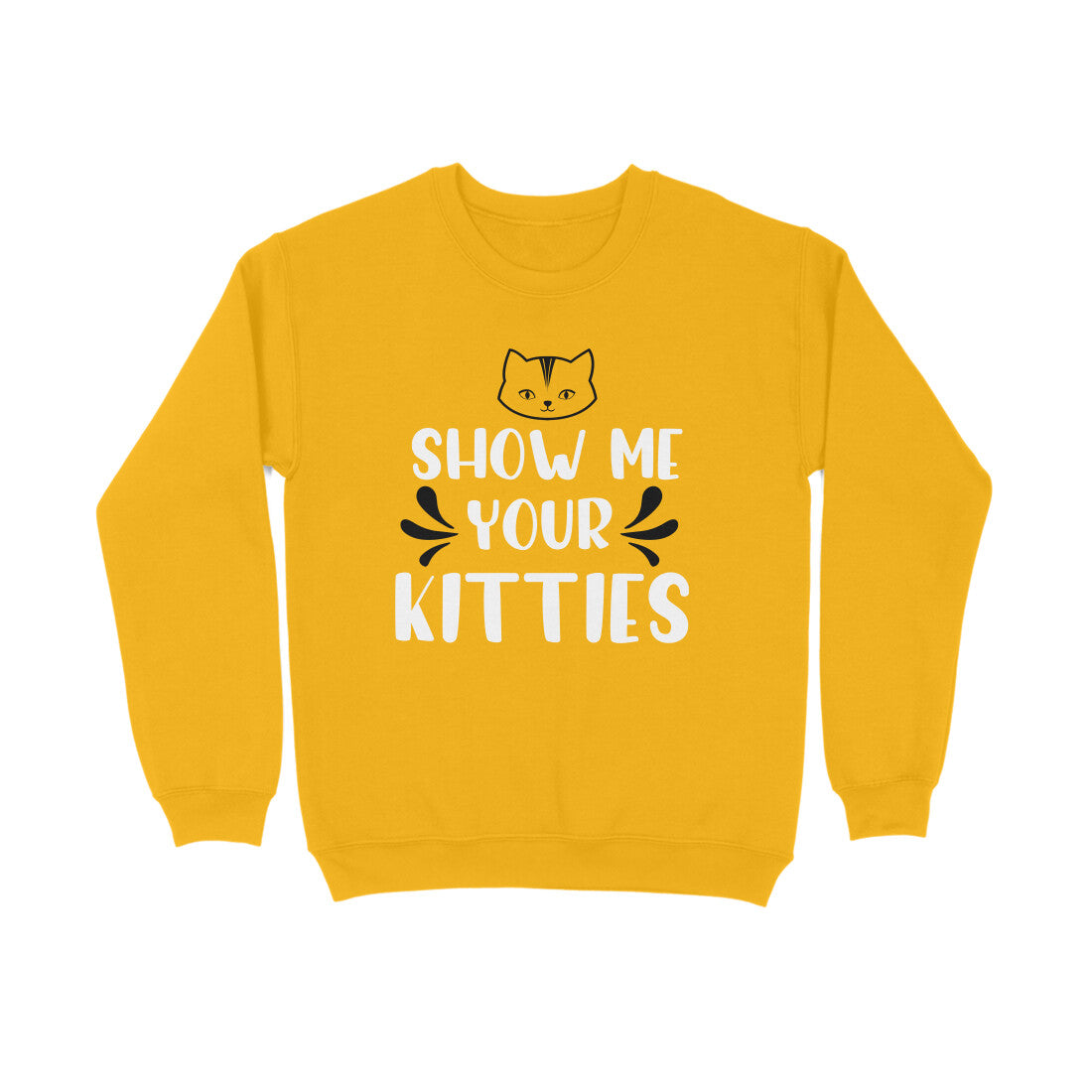 Women's Show Me Your Kitties Graphics Printed Sweatshirts