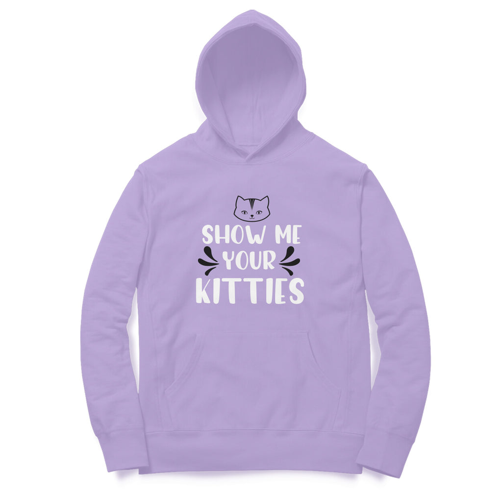 Women's Show Me Your Kitties Graphics Printed Hoodies