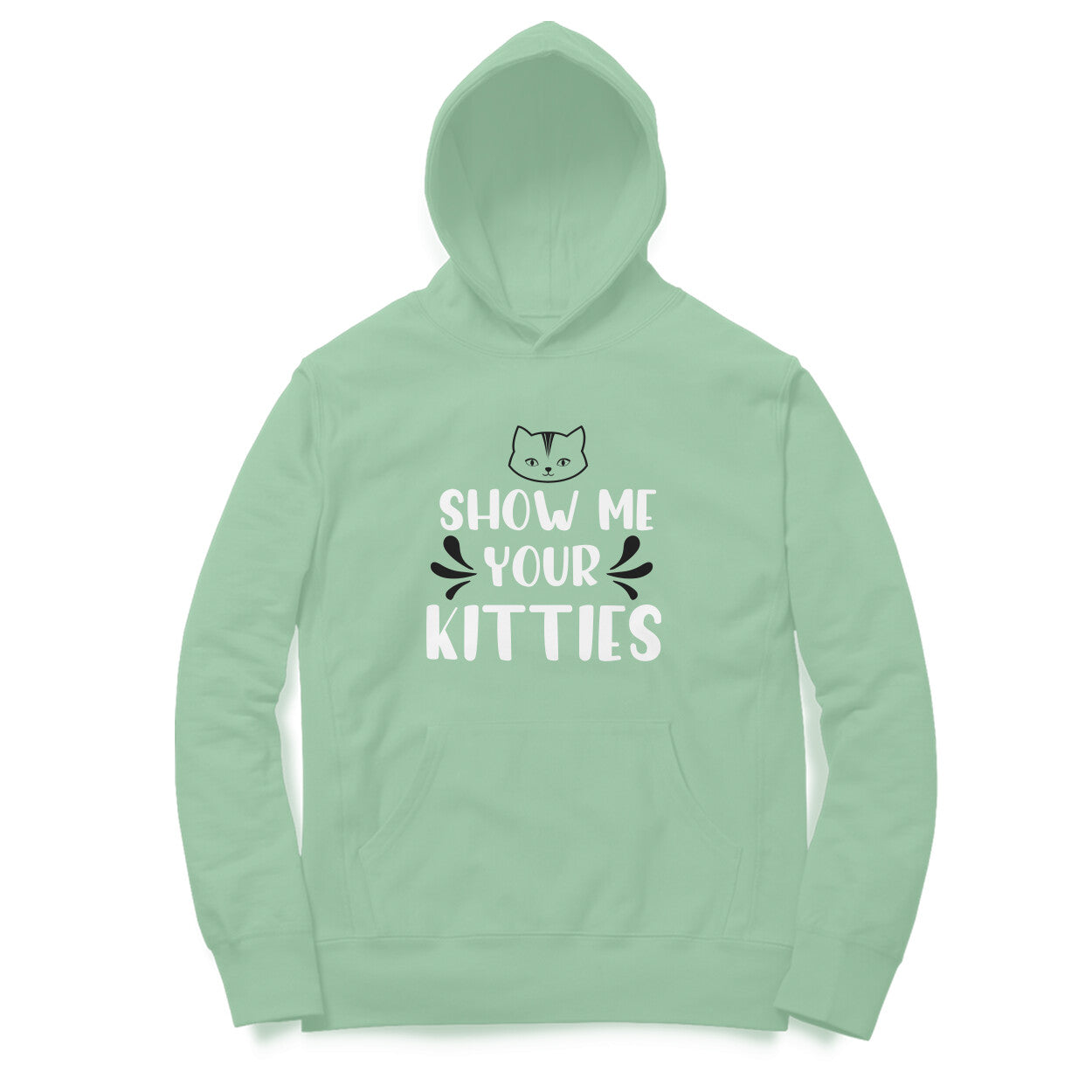 Women's Show Me Your Kitties Graphics Printed Hoodies
