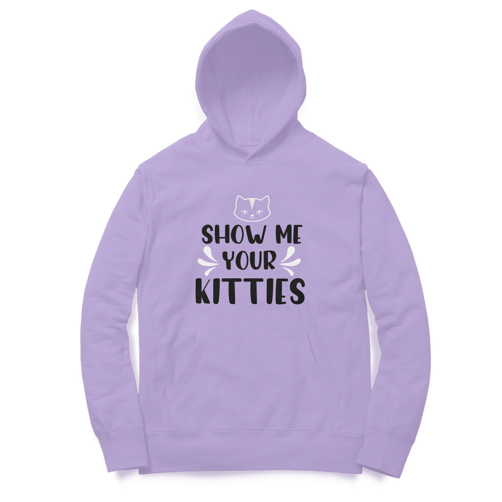 Women's Show Me Your Kitties Graphics Printed Hoodies