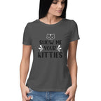 Women's Show Me Your Kitties Graphics Printed T-Shirt
