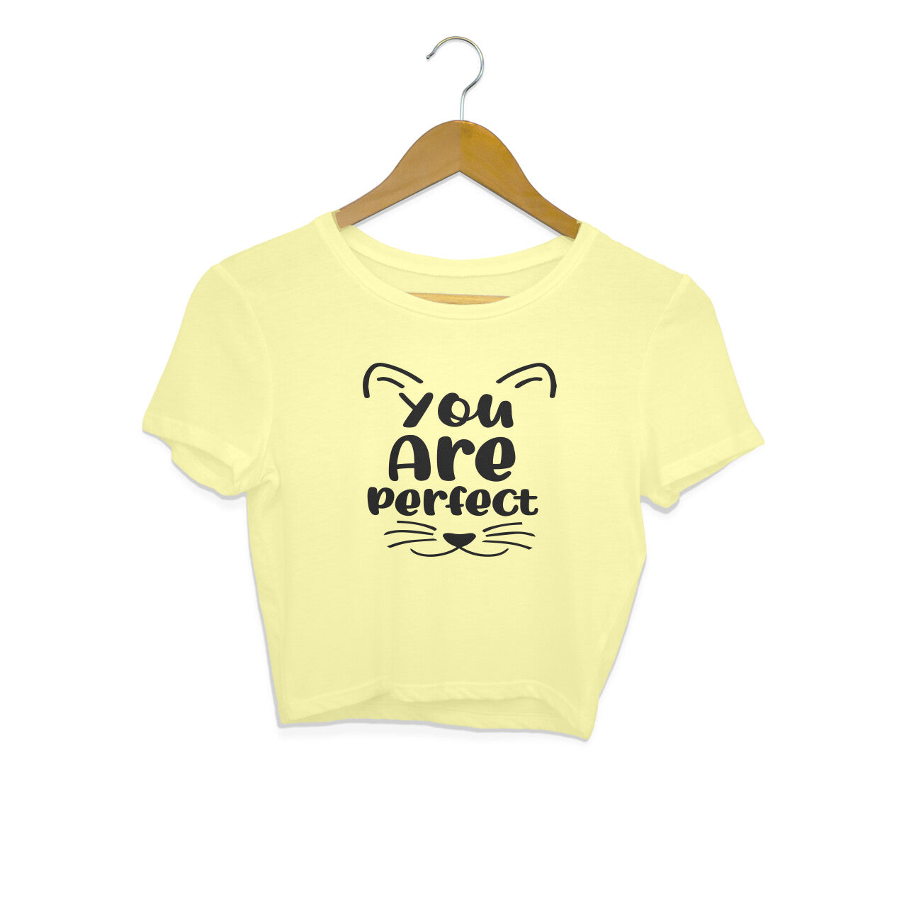 Women's You Are Perfect Graphics Printed Crop Tops Main image