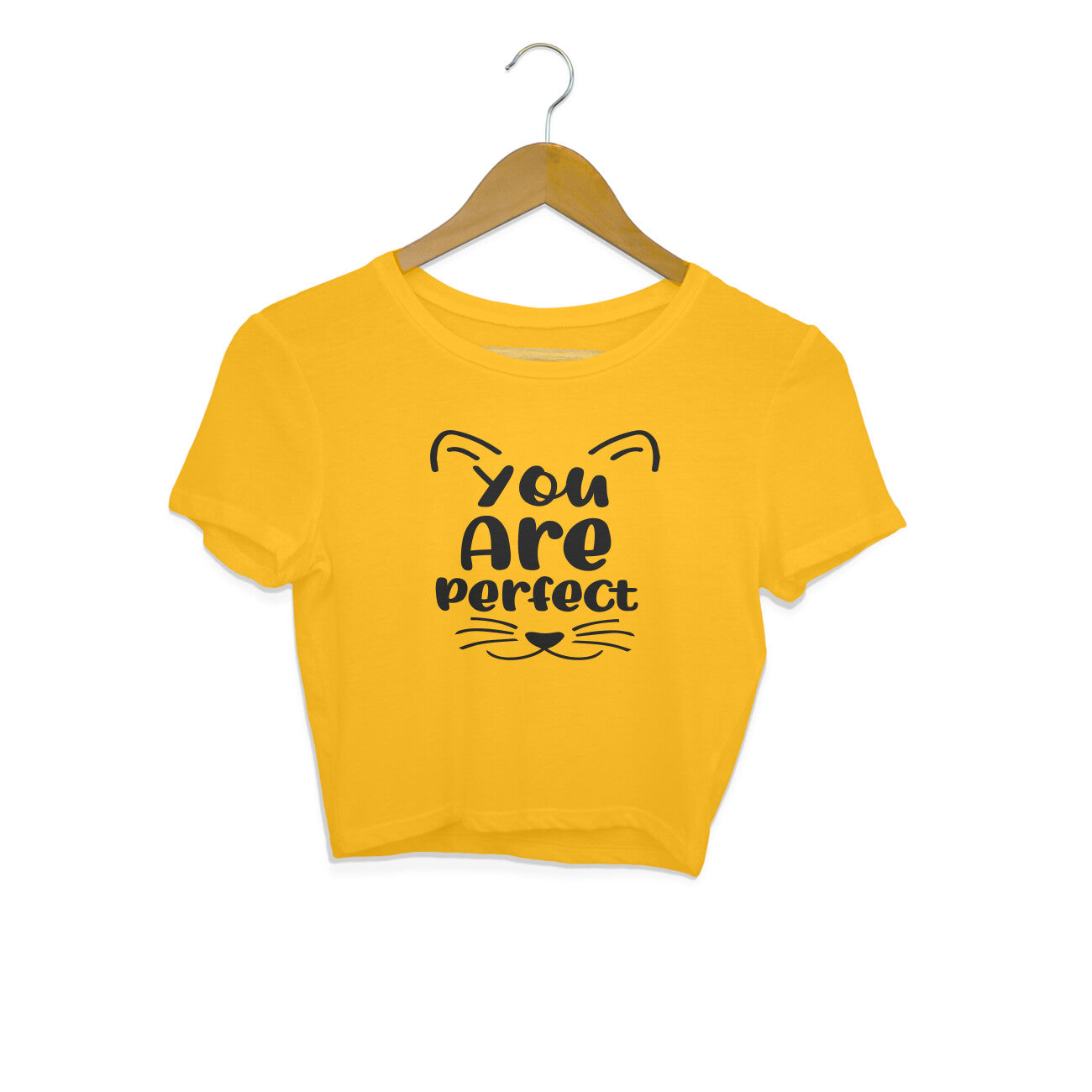 Women's You Are Perfect Graphics Printed Crop Tops Secondary image