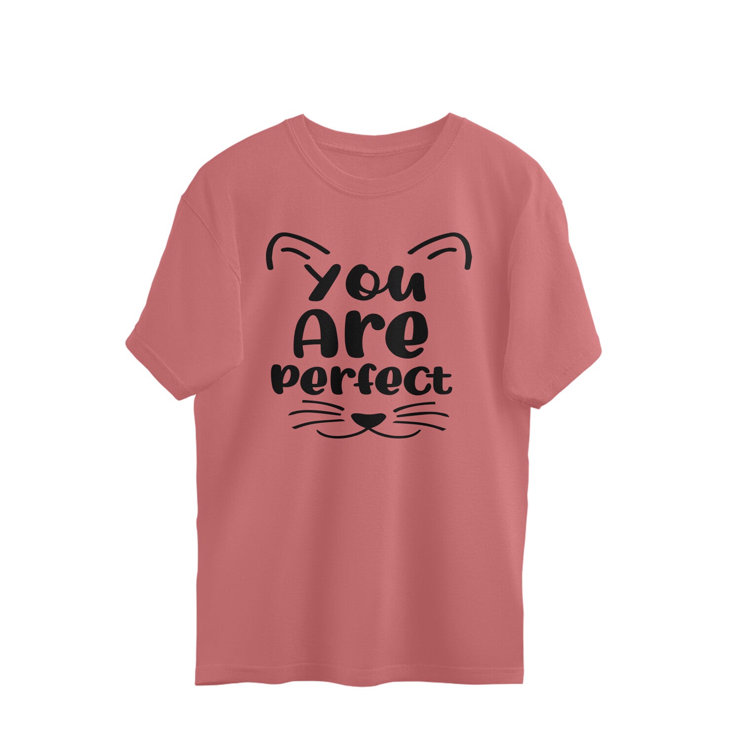 Women's You Are Perfect Graphics Printed Oversized T-Shirt Secondary image