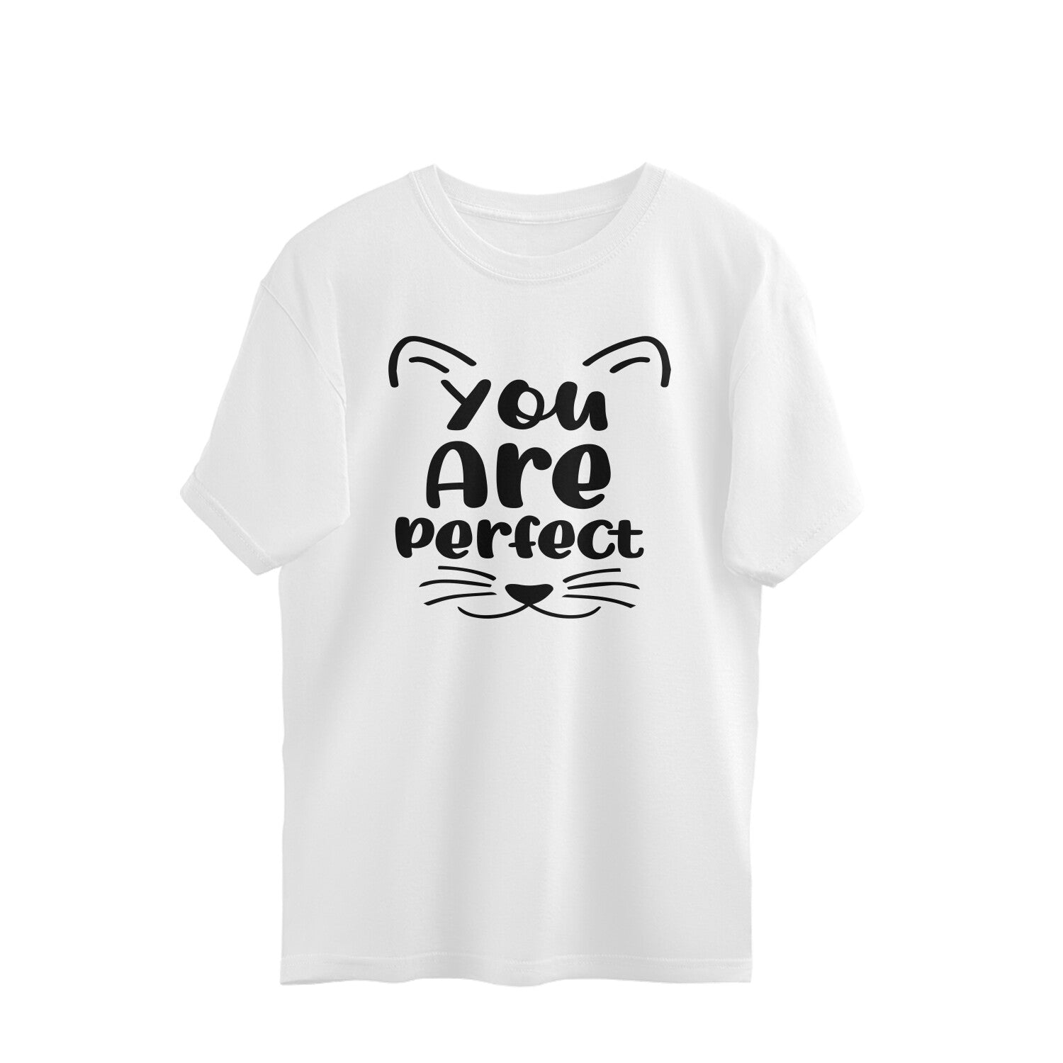 Men's You Are Perfect Design Printed Oversized T-Shirt