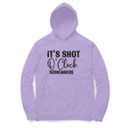 Women's It's Shot O' Clock Somewhere Graphics Printed Hoodies