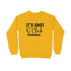 Women's It's Shot O' Clock Somewhere Graphics Printed Sweatshirts