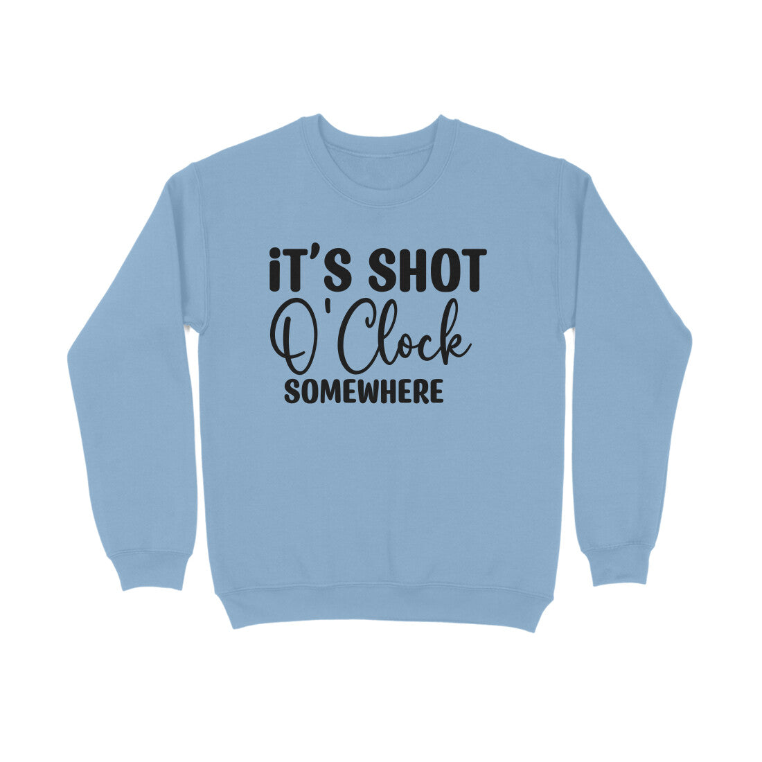 Men's It's Shot O' Clock Somewhere Graphics Printed Sweatshirts Secondary image