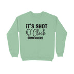 Men's It's Shot O' Clock Somewhere Graphics Printed Sweatshirts