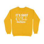 Women's It's Shot O' Clock Somewhere Graphics Printed Sweatshirts